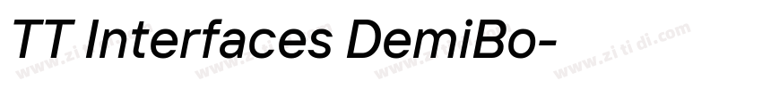 TT Interfaces DemiBo字体转换